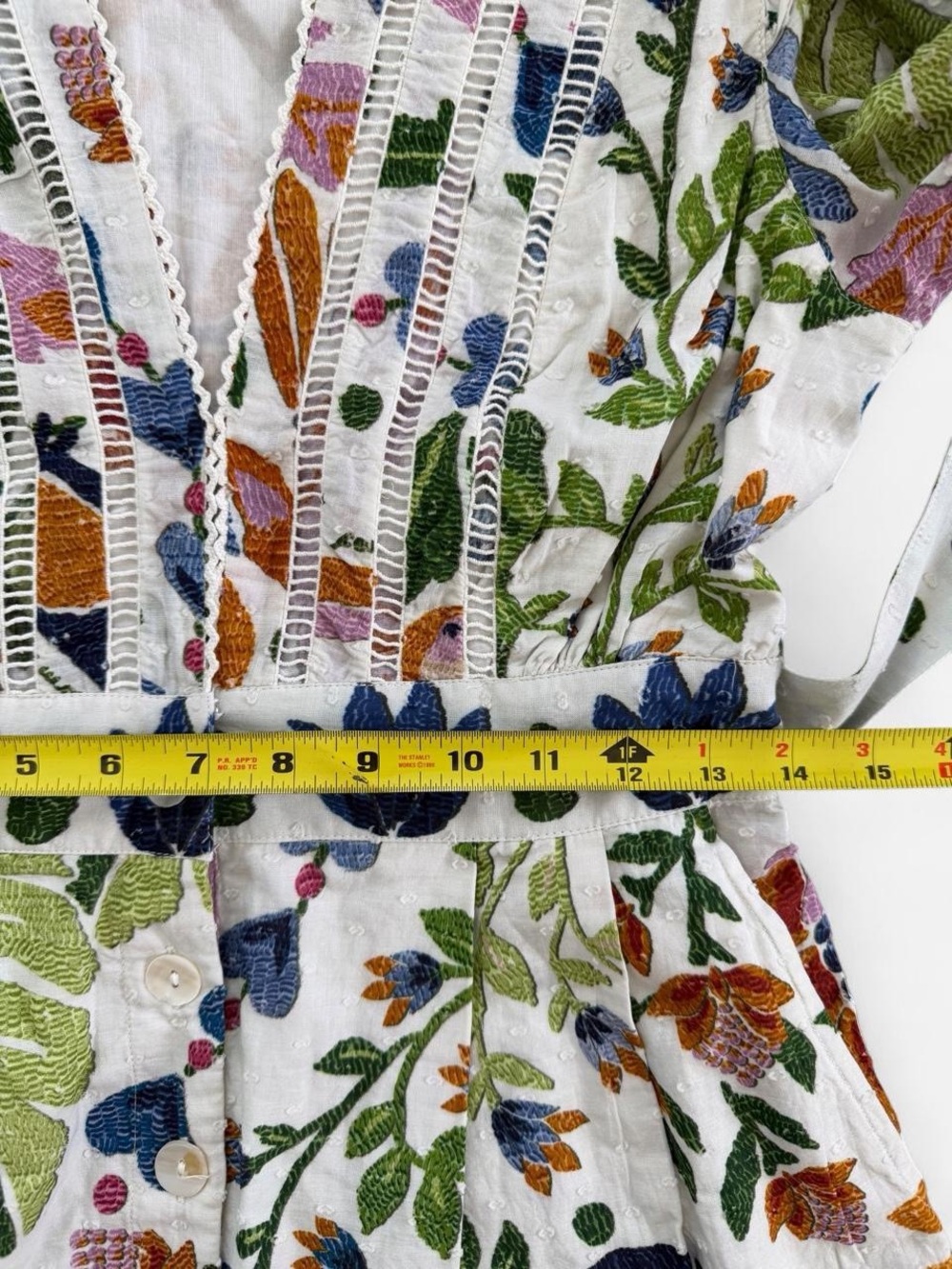 NWT FARM RIO Ummer Garden Floral-Embroidery Romper - Picture 11 of 14